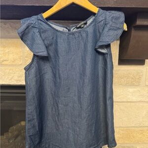 J. Crew Factory Blue Denim Blouse